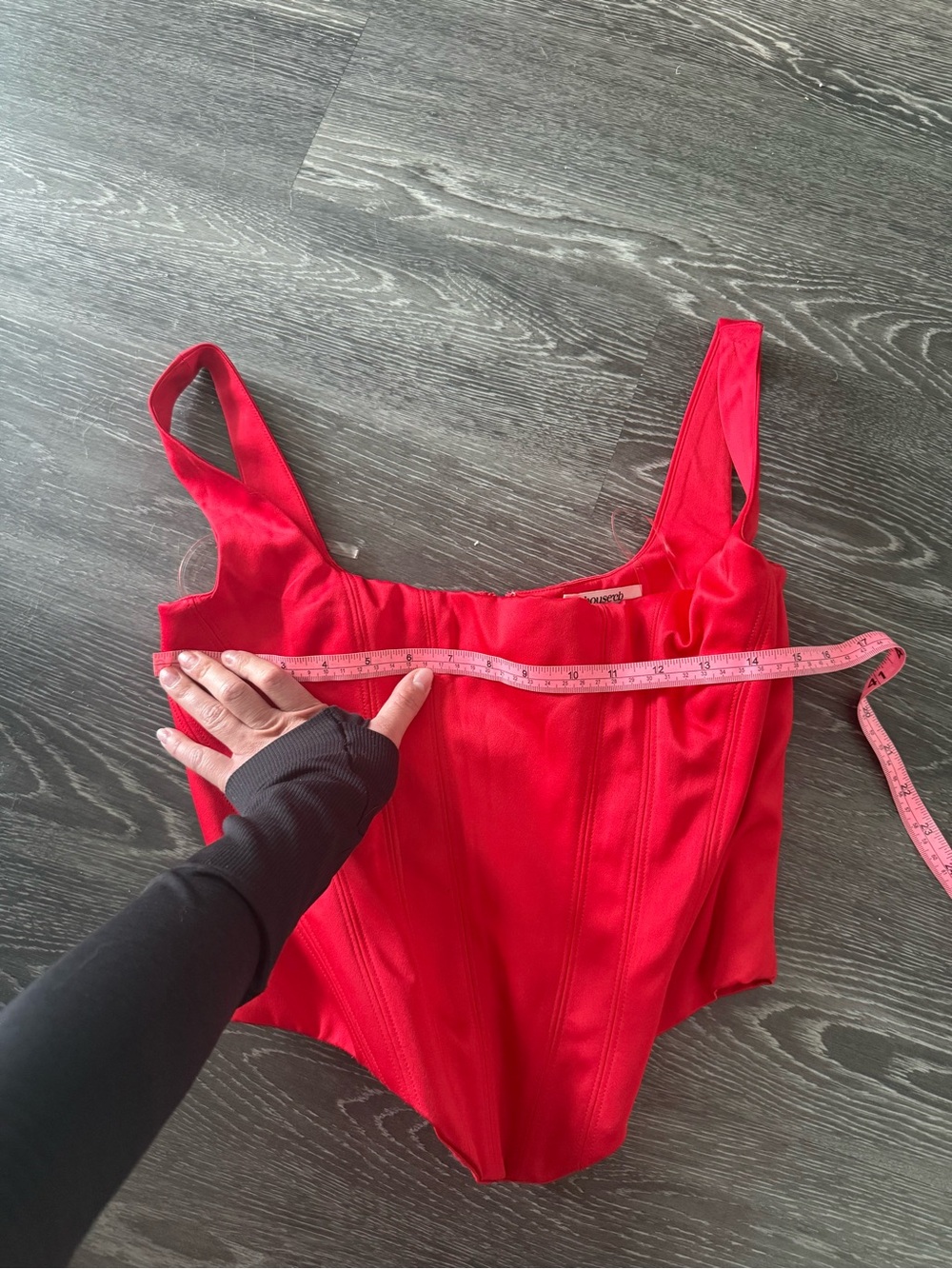 House of CB Red Corset Tank Top - Picture 10 of 11